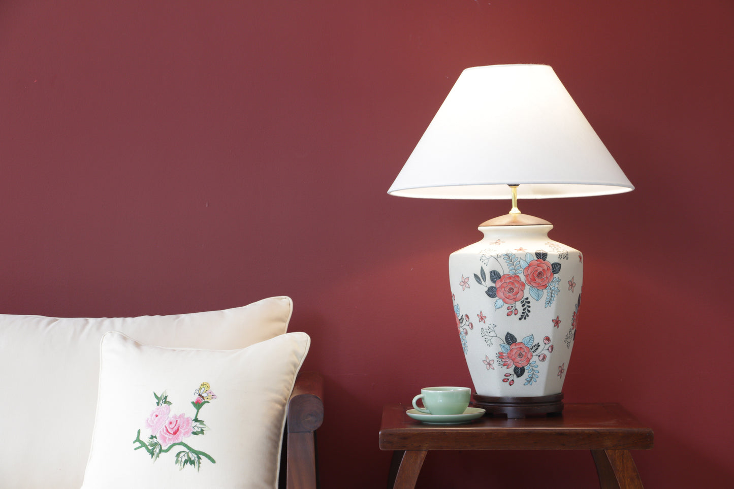 Đèn Gốm Lục Bình H30